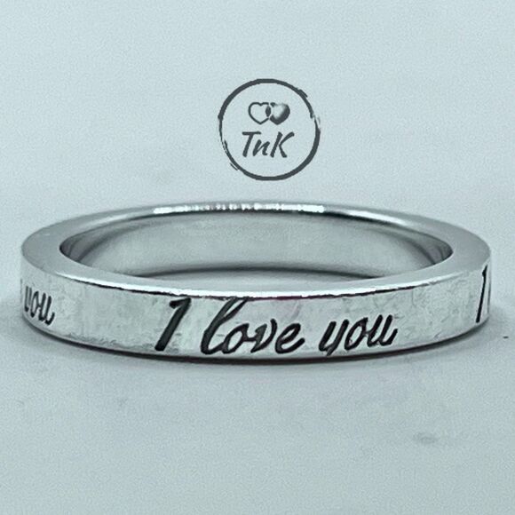 Tiffany & Co. Retired Notes "I Love You" Ring - Sterling Silver - 4.75 - Picture 11 of 15